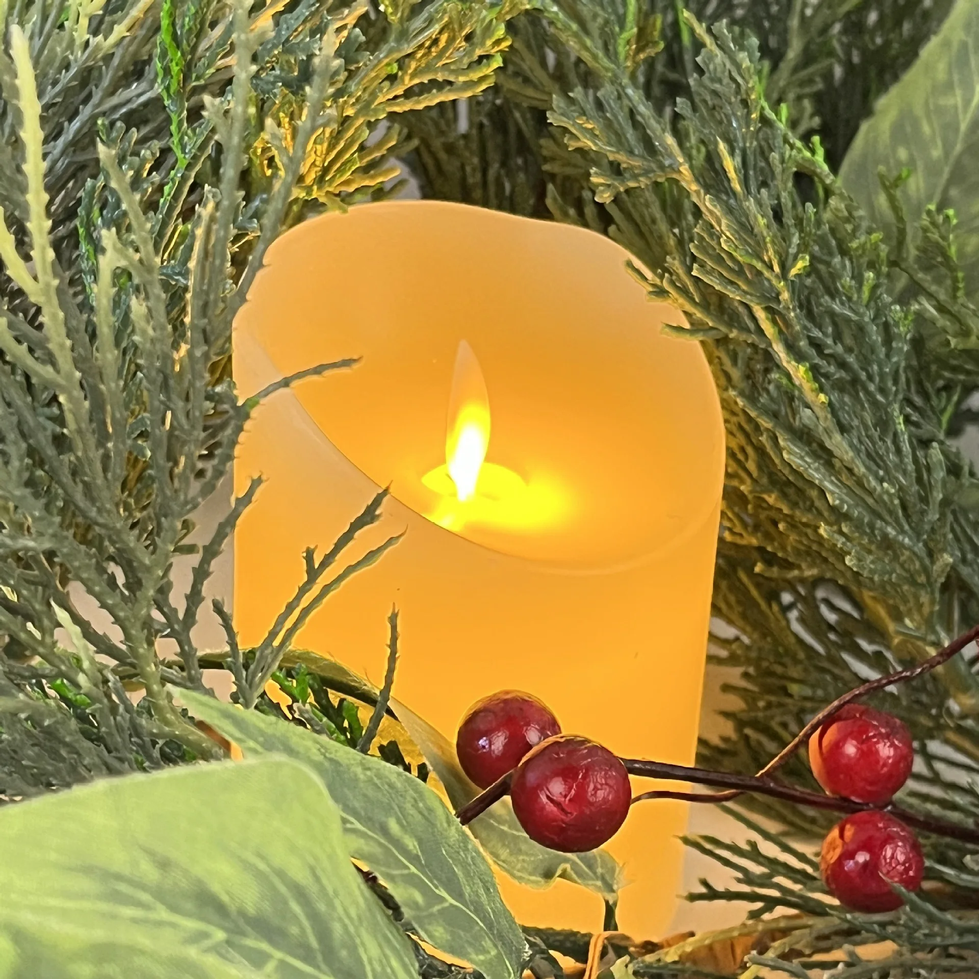 Simulation Candle Flame Swinging Candle LED Battery Powered Electronic Candle Atmosphere Decoration Wedding Festival Home Decor