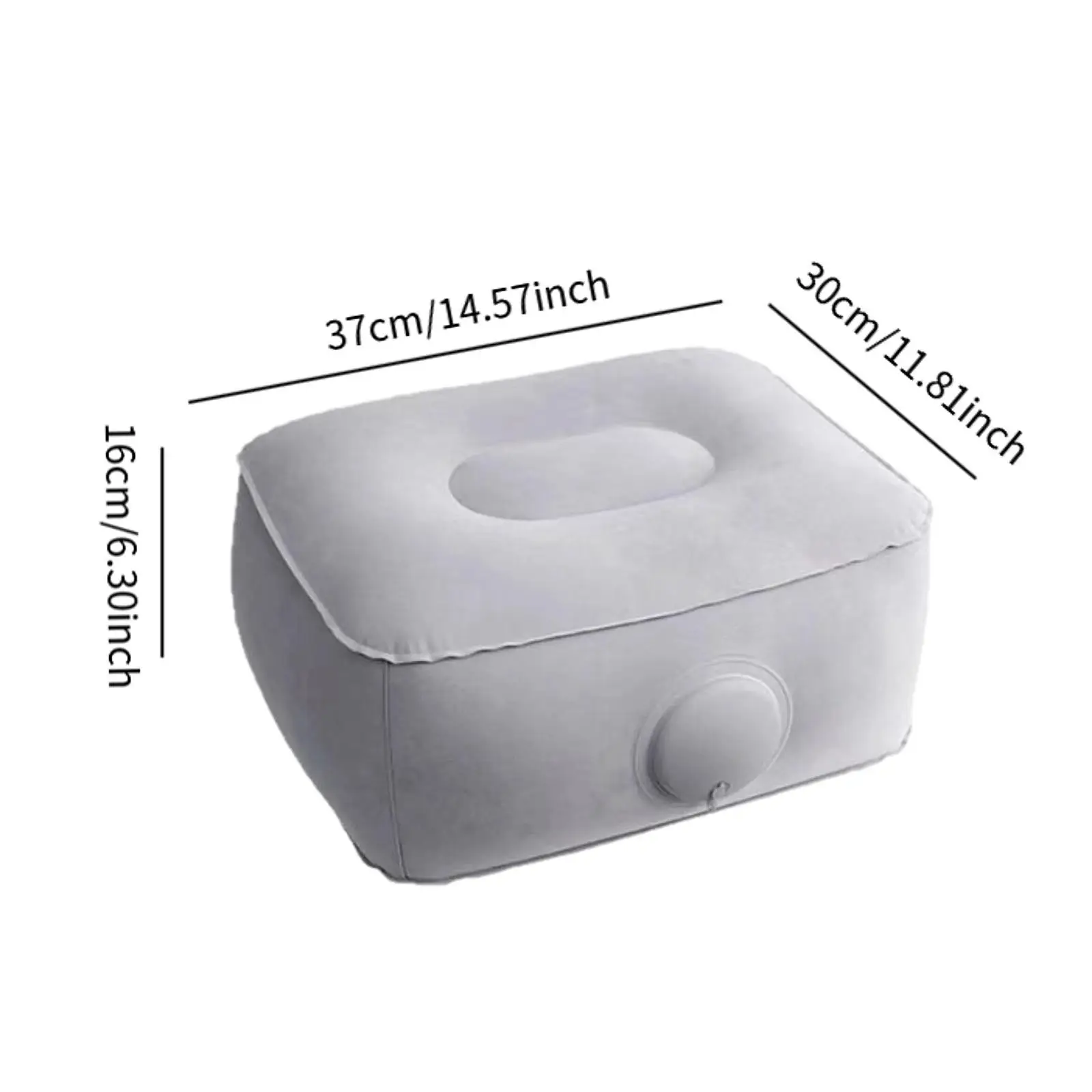 누르면 팽창하는 발받침 쿠션 - 콘서트, 캠핑, 낚시용 휴대용 에어 시트 - 연베이지색 원단