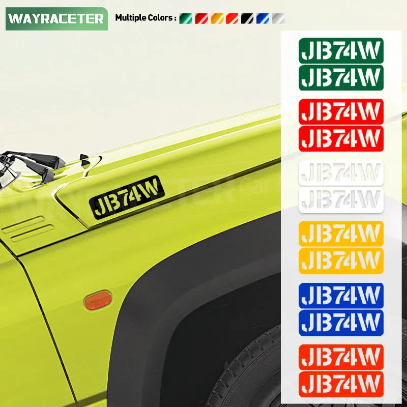 Reflective Door Side Fender Sticker Bonnet Door Window Trunk Body Vinyl Decal For Suzuki Jimny JB74 2018+ 2023 2024 Accessories