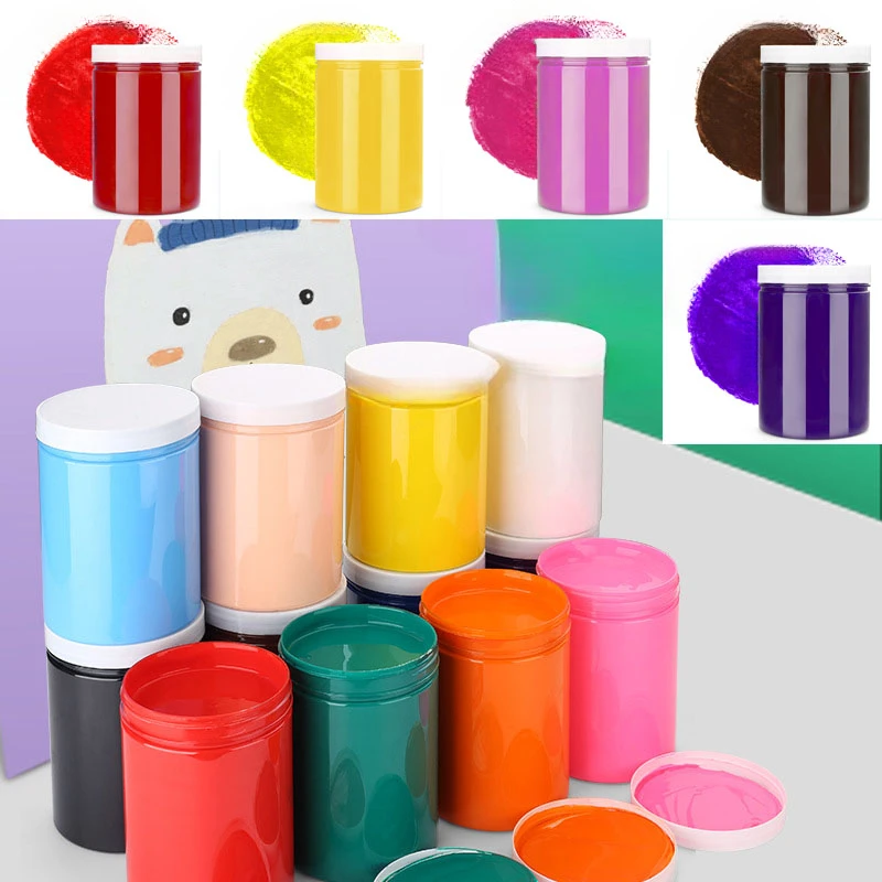 500ml Bottle of Acrylic Paint Waterproof Wall Painting Handmade DIY Stone Ceramic Metal Surface Graffiti Art Painting Pigment