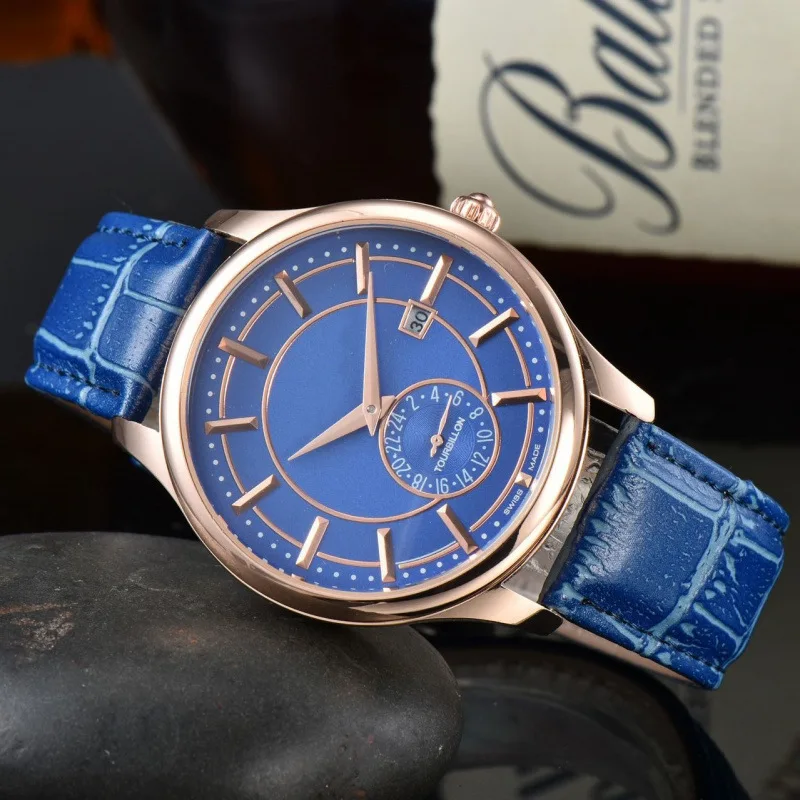 ​ 2025 relógio cronógrafo de quartzo de luxo masculino aço inoxidável cristal safira resistente à água 100m display de data luminosa