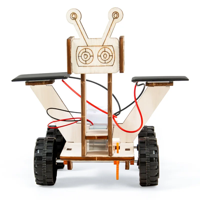 어린이 태양열 달 로버 탐사 자동차 로봇 모델, 학생 과학 실험 장난감, DIY 공예 조립 장난감