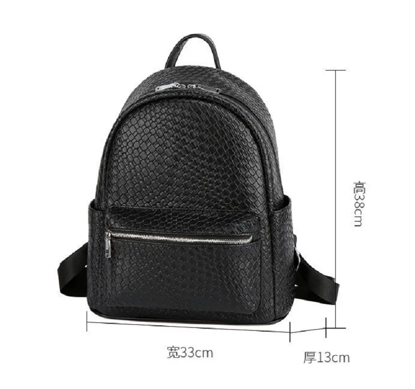 Wholesale New Korean Fashion Backpack For Women Pu Leather Shoulder Bags Large Capacity Travel Backpacks Totes School Bag