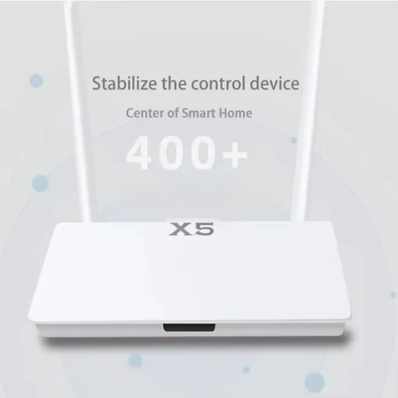 SLS Wired 3.0 BLE Mesh Gateway Dual External High Gain Antennas 400 Sub Devices 100m Range Tuya Smart Hotel Home
