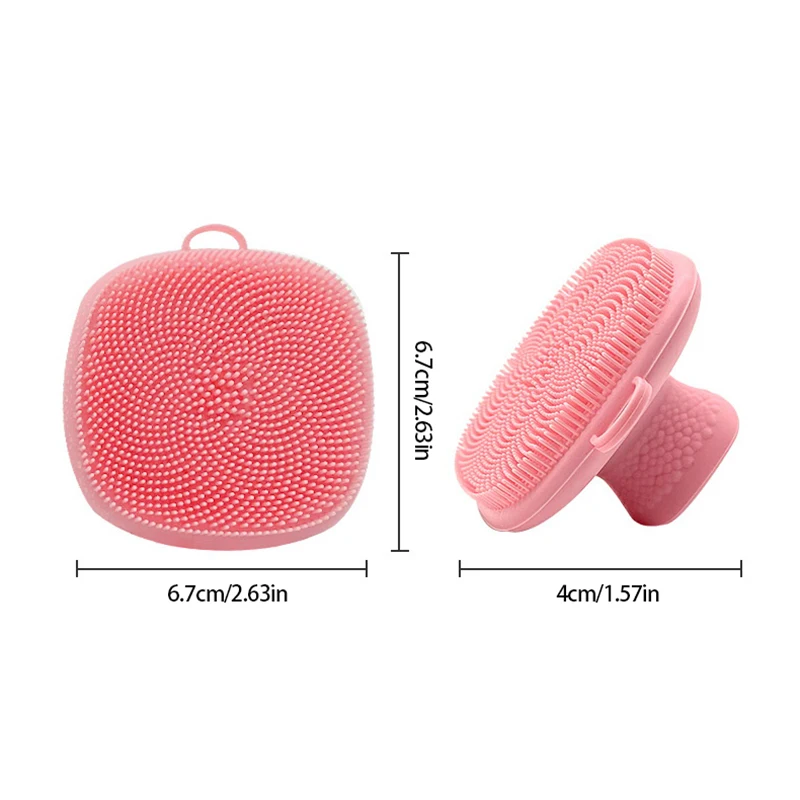 Silicone Face Cleansing Brush Facial Deep Pore Skin Care Scrub Cleanser Tool Mini Beauty Soft Deep Cleaning Exfoliator