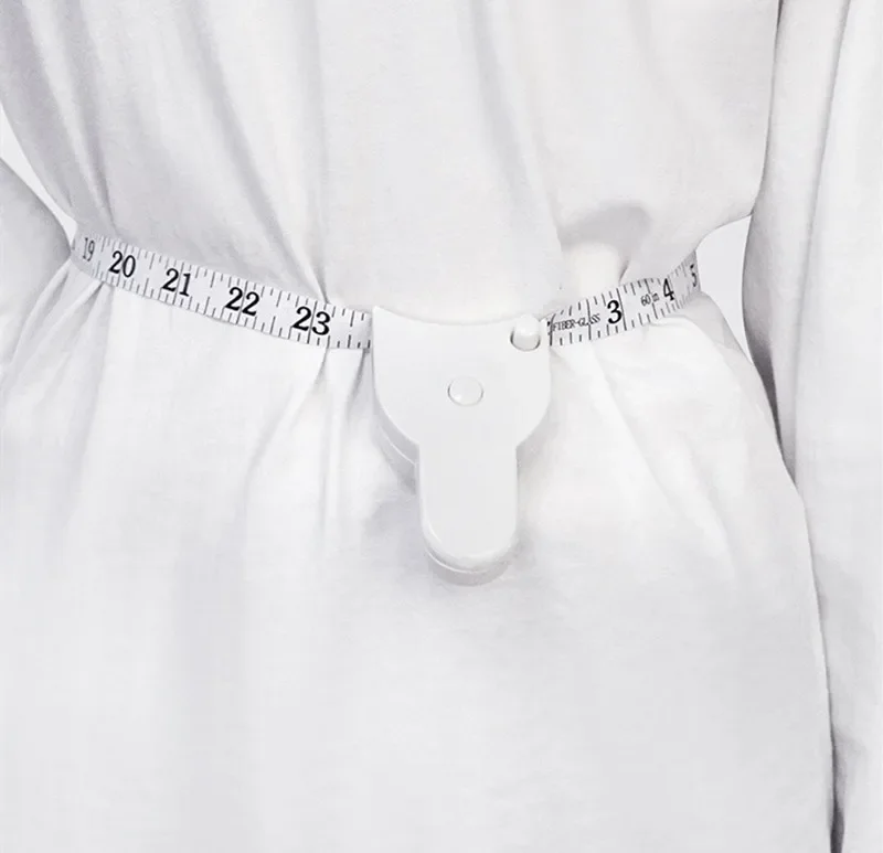 150cm Automatic Telescopic Body Tape Measure 150cm, Flexible Portable Soft Ruler, Practical Accessory for Recording Body Sizes and Fitness Data Daily