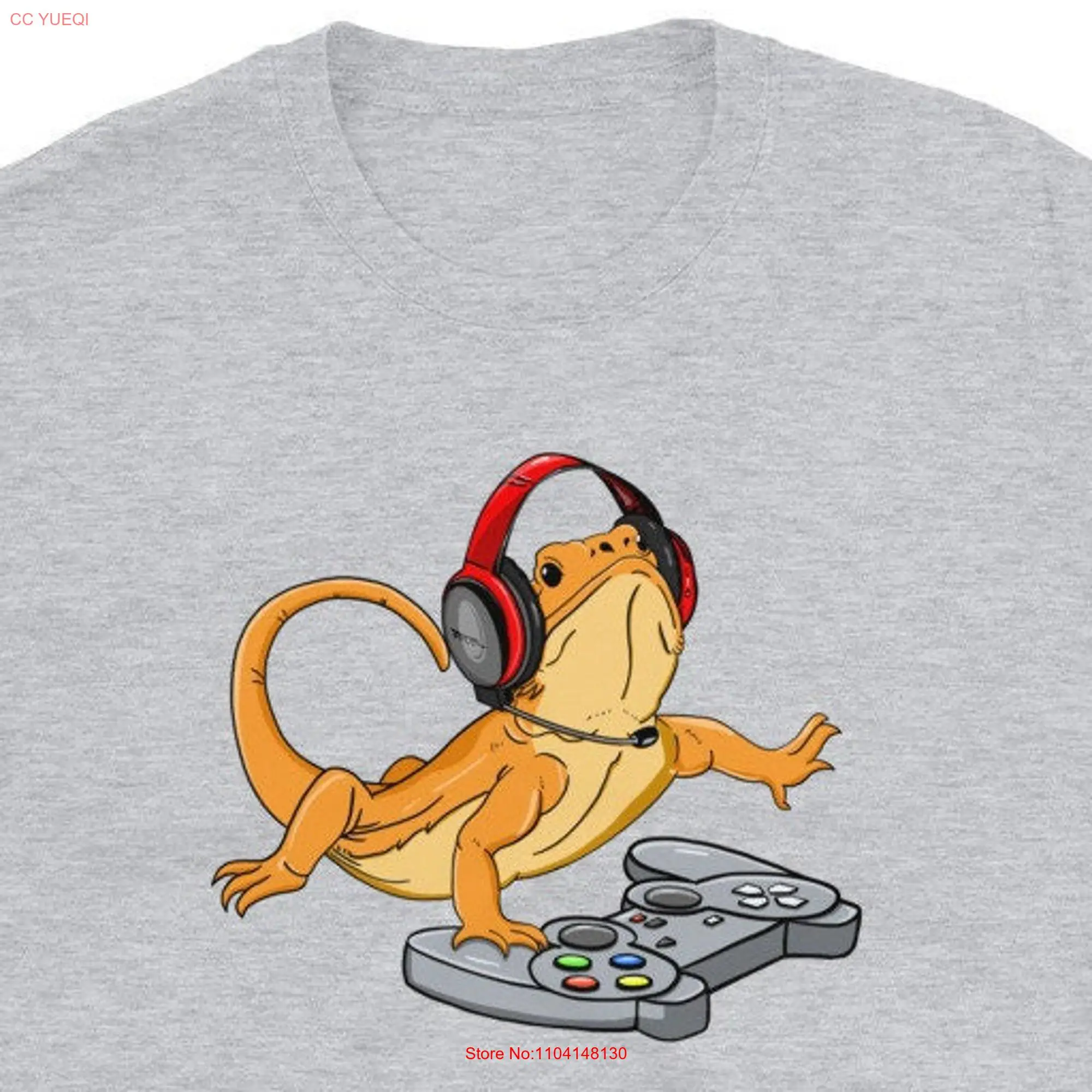 Bearded Dragon T Shirt Video Game long or short sleeves