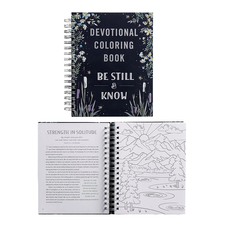Libro para colorear devocional Be Still And Learn About Libro para colorear devocional Regalos exclusivos y significativos para los seres queridos