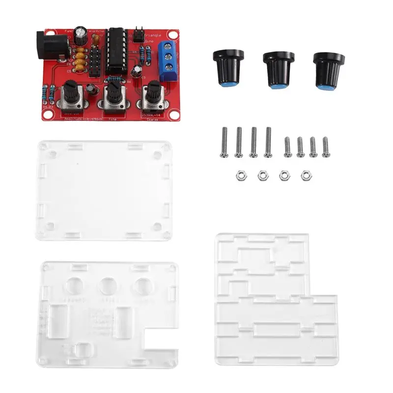 AB34-XR2206 High Precision Function Generator 1Hz-1Mhz Adjustable Sine Square Triangle Wave Signal Generator With Shell