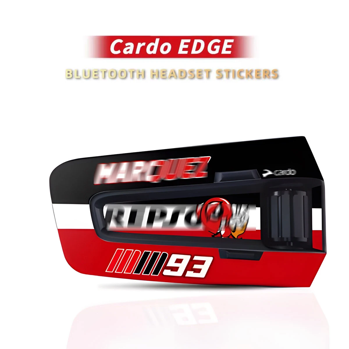 Para Cardo EDGE motocicleta auriculares Bluetooth auriculares decoración colorida calcomanías pegatinas de protección múltiples estilos