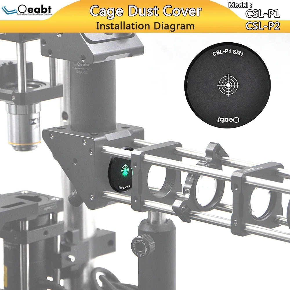 

CSL-P1 End Cover Lens Tube Dust Cover Alignment Plate Target Laser Alignment Target Sm1 Thread C Light-Shielding Cover Oeabt