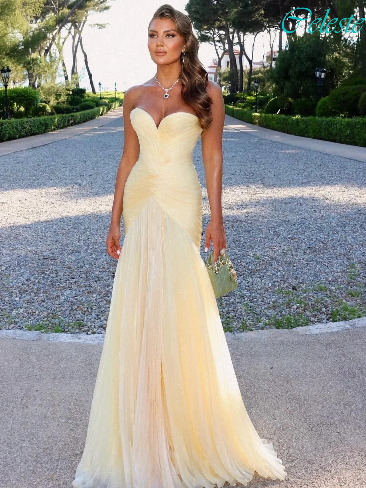 カスタマイズされたマーメイドストラップレスエレガントフォーマルイブニングドレスファッション繊細なセレブドレス気質高品質プロムドレス