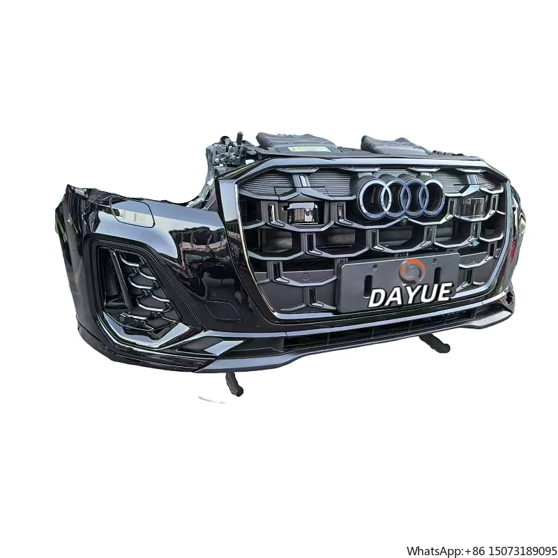 2020-2024 Q7 Series Original  Car Front Bumper Radiator Set Plastic+ABS Bolt-On Painted Good Condition Black/White