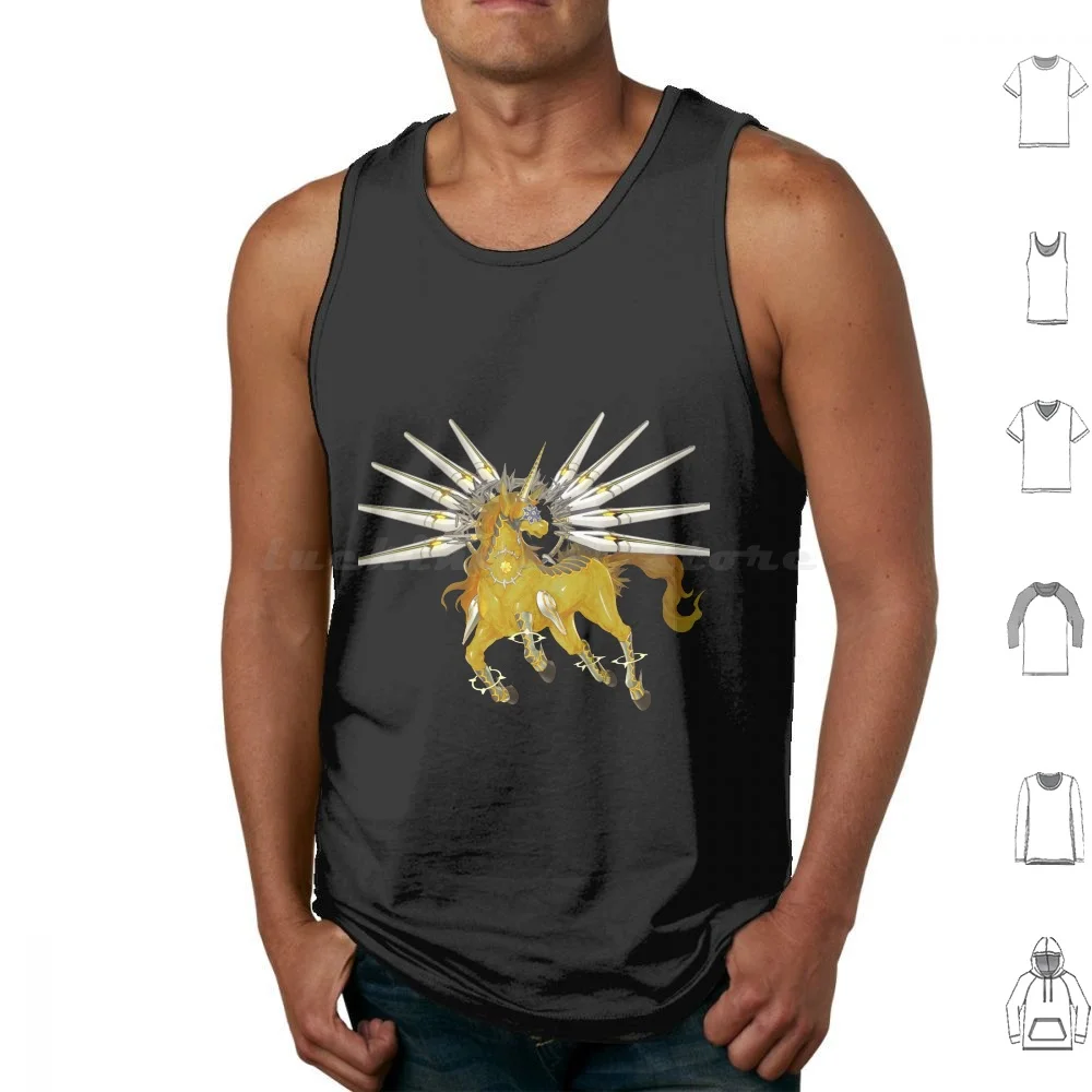 

Knightmare Unicorn Tank Tops Vest Sleeveless Yu Gi Oh Yugioh Kaiba Yugi Duel Anime Atem Seto Kaiba Manga Heart Of The Duel