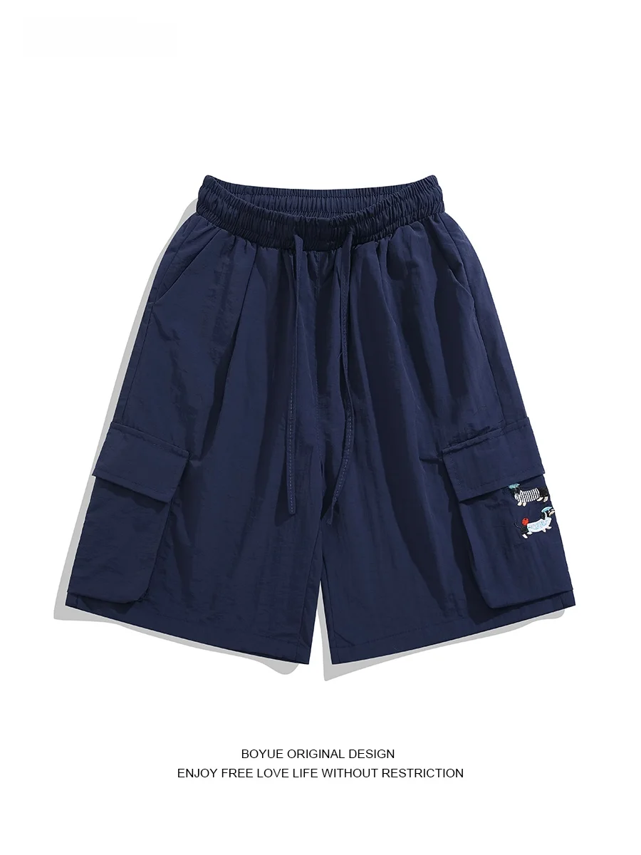 

Мужские уличные брюки Boyue American Functional Multi-ket Sausage Dog Workwear, модные, трендовые, длиной до колена