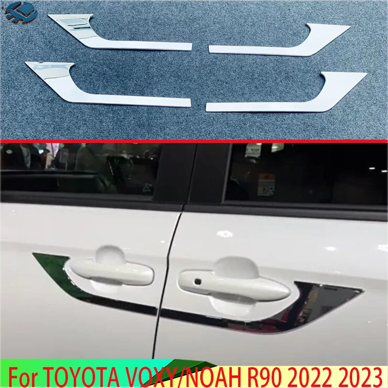 

Для TOYOTA VOXY/NOAH R90 2022 2023 2024, автомобильные аксессуары, ABS хромированная дверная чаша, ручка, створка, декоративные блестки