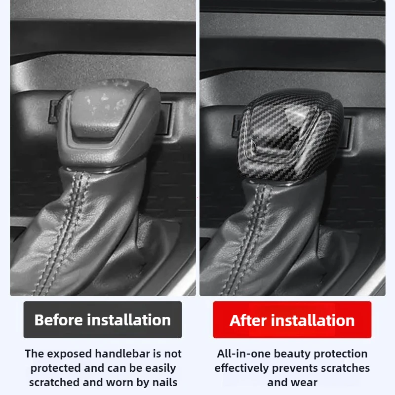 مقبض ناقل حركة السيارة غطاء رأس الترس ملحقات الكسوة لتويوتا RAV4 2020 - 2025 هايلاندر كراون كلوغر فينزا كامري #2