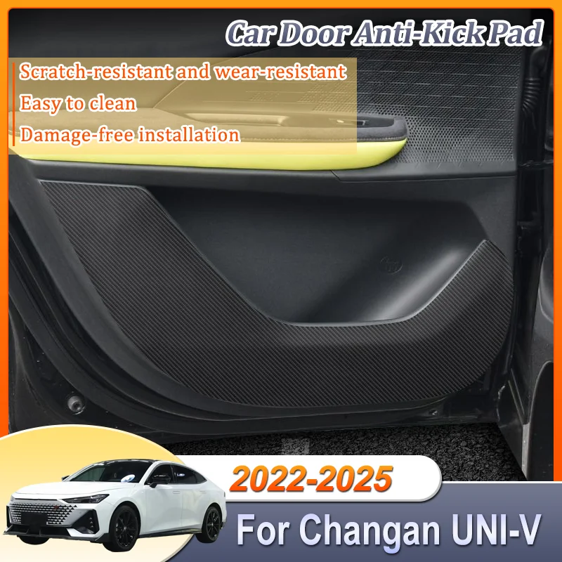 

Car Door Anti-Kick Pad 4PCS For Changan UNI-V UNIV 2022-2025 Carbon fiber Protection Sticker Anti Dirt Mat Interior Accessories