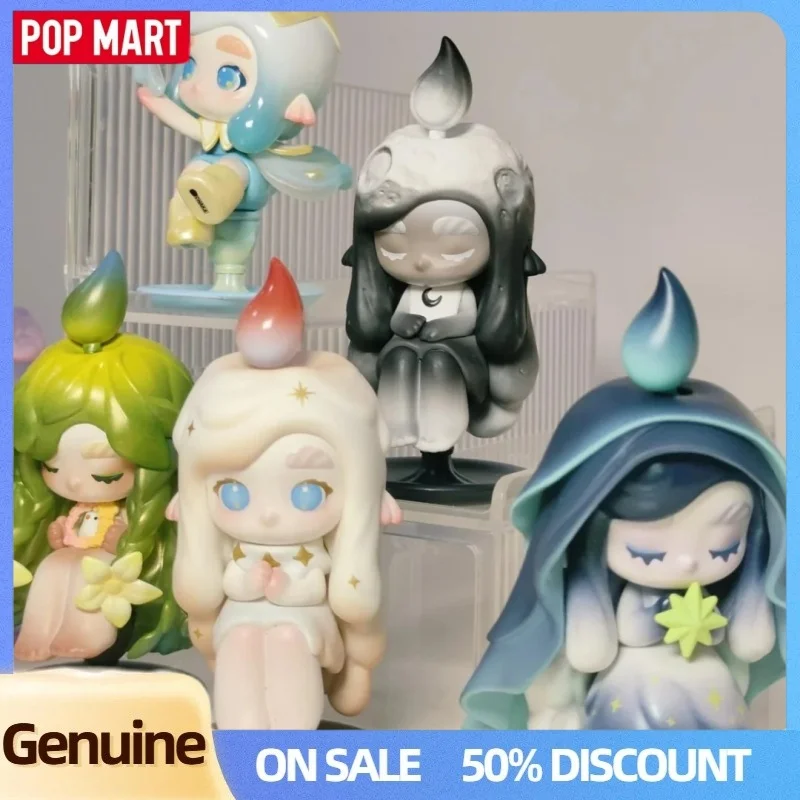 حقيقية Popmart تشاكا ضوء العفريت سلسلة صندوق أعمى الشكل لطيف بولي كلوريد الفينيل لعبة دمية صندوق غامض اليدوية زخرفة هدايا عيد ميلاد الاطفال #4