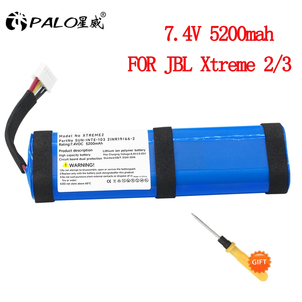 

Replacement Battery For JBL Xtreme2 Xtreme3 Player Speaker Battery 7.4V 5200mah IBA001GA JBL Xtreme 2 Xtreme 3 Speaker Bateria