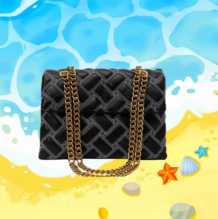 

Designer-Inspired Embroidered Shoulder Bag - Spacious Lightweight PU Handbag, Perfect Gift for Her