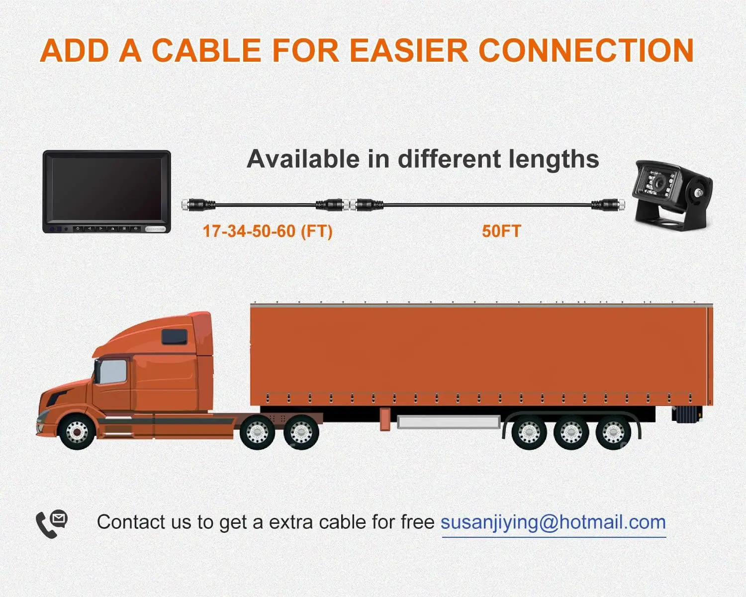 RC Infrared IR CCD HD Vehicle Car Rear View Camera Parking Front Reverse Truck Backup Camera for School Bus Trailer