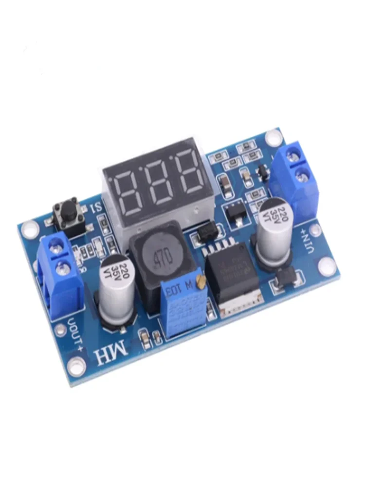 LM2596 Regulowany obniżający napięcie z wyświetlaczem cyfrowym Woltomierz LM2596S Stabilizowany moduł zasilania — zdjęcie 2