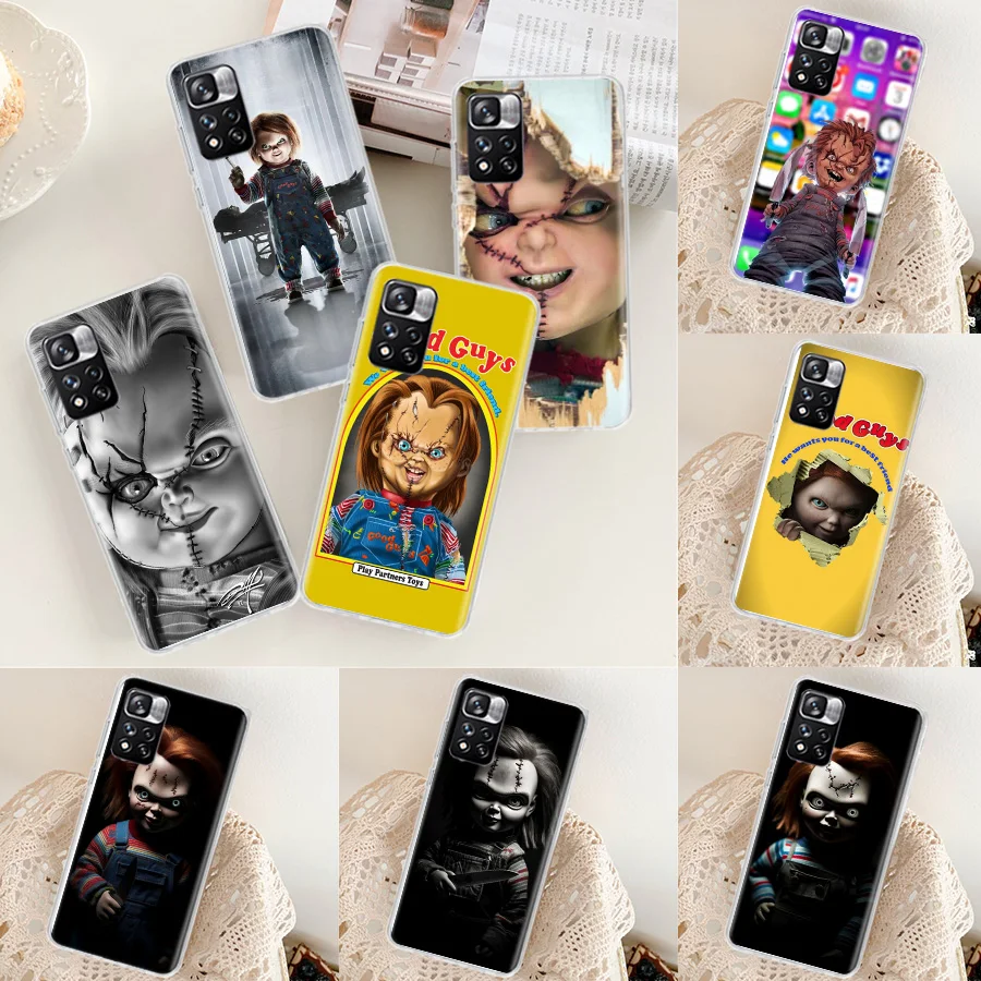 Horror Movie Scary Chucky Doll Phone Case For Xiaomi Poco X3 GT X4 NFC M4 M5 M5S X6 X5 Pro 5G M3 Mi F6 F5 F4 F3 F2 F1 M2 Capa Co