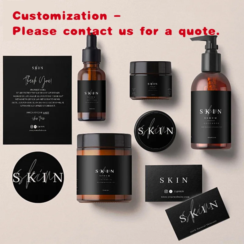 

на заказ. Косметическая бутылка с принтом на заказ, упаковка для макияжа, клейкая бумажная этикетка, наклейка