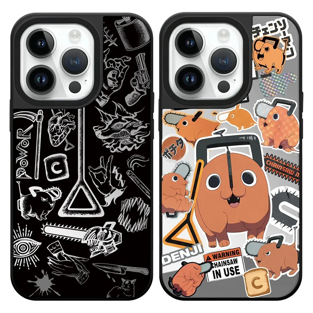 

Cute Anime Mirror Surface Magnetic Case: Compatible with IPhone 17 16 15 14 13 12 Pro Max 17 Air