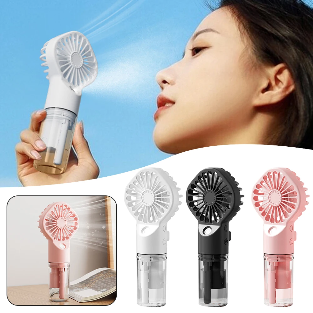 Handheld Mini Air Conditioner USB Rechargeable Portable Humidifier Mist Cooler Cooling Spray Humidifier Fan for Home/Office/Dorm