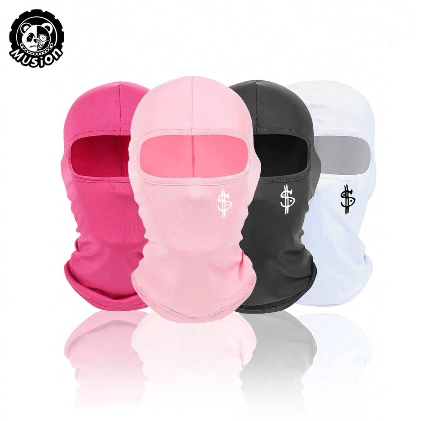 Musion Shiesty Y2K Dollar  Face Mask Breathable Motorcycle Mask Balaclava Breathable Headwear for Riding and Outdoor Sport