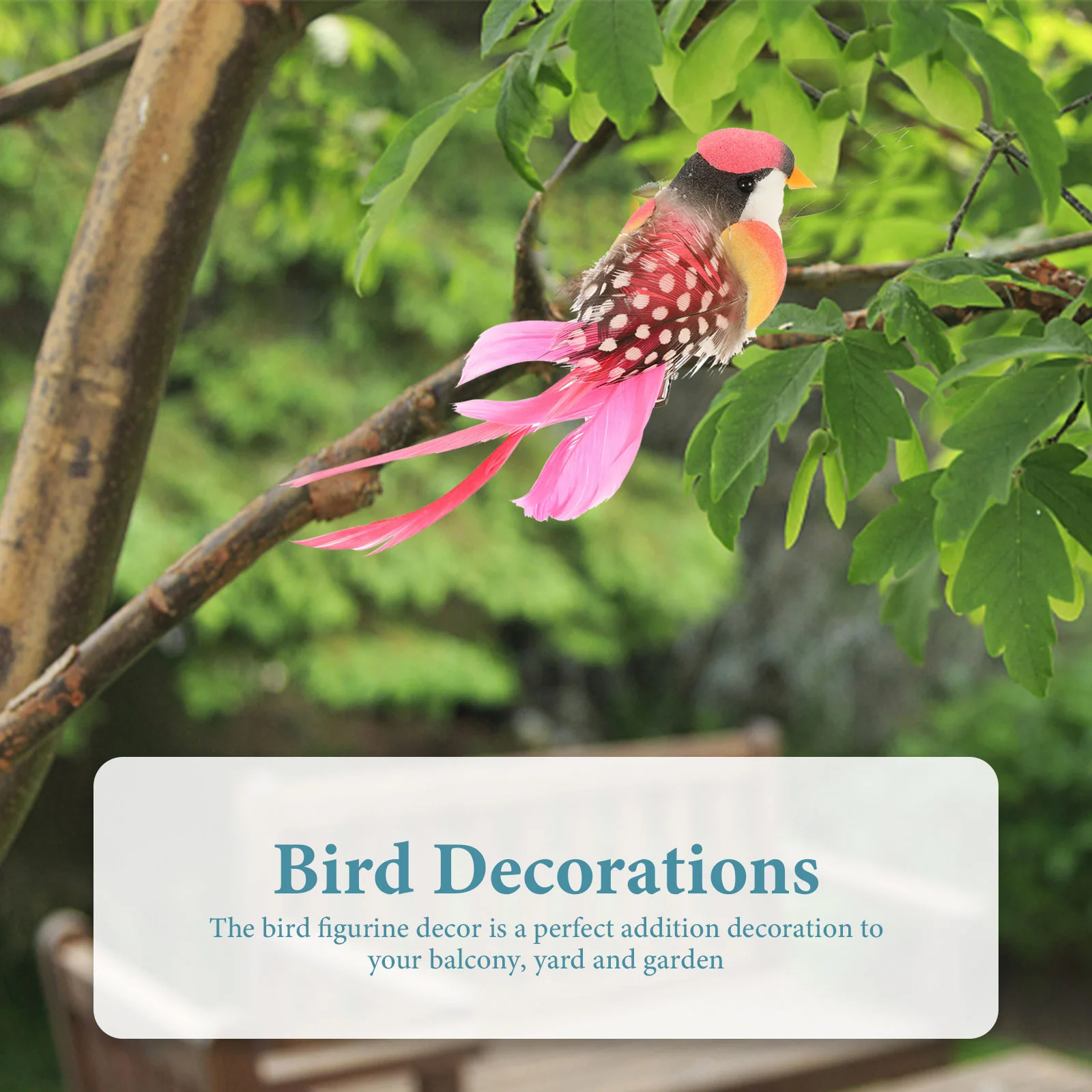 

6Pcs Exquisite Craftsmanship Lifelike Bird Decor Colorful Artificial Small Birds for Garden Bird Decor Artificial Small Birds