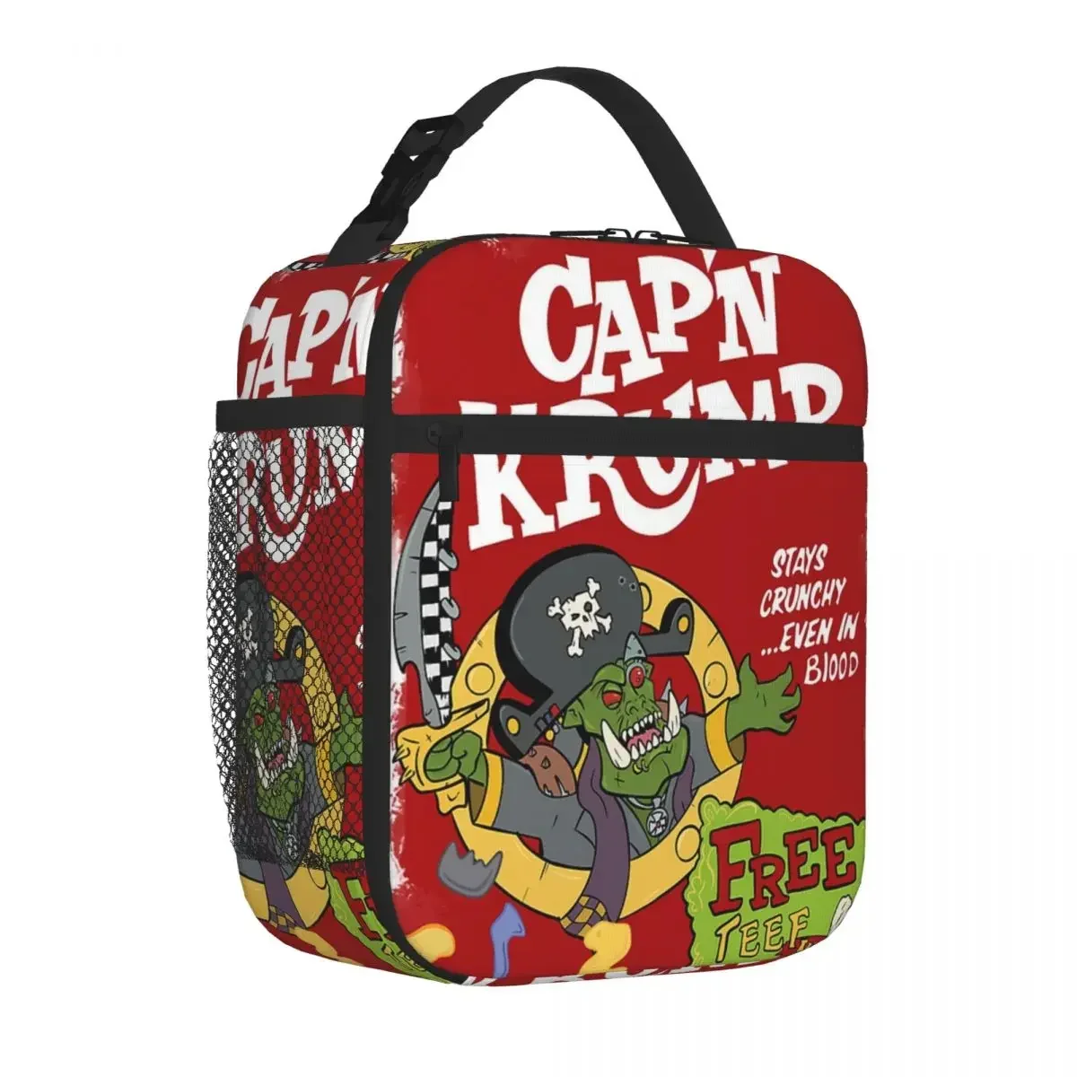 Warhammer Cap'n Krump Insulated Lunch Bags Waterproof Picnic Bags Thermal Cooler Lunch Box Lunch Tote for Woman Children School