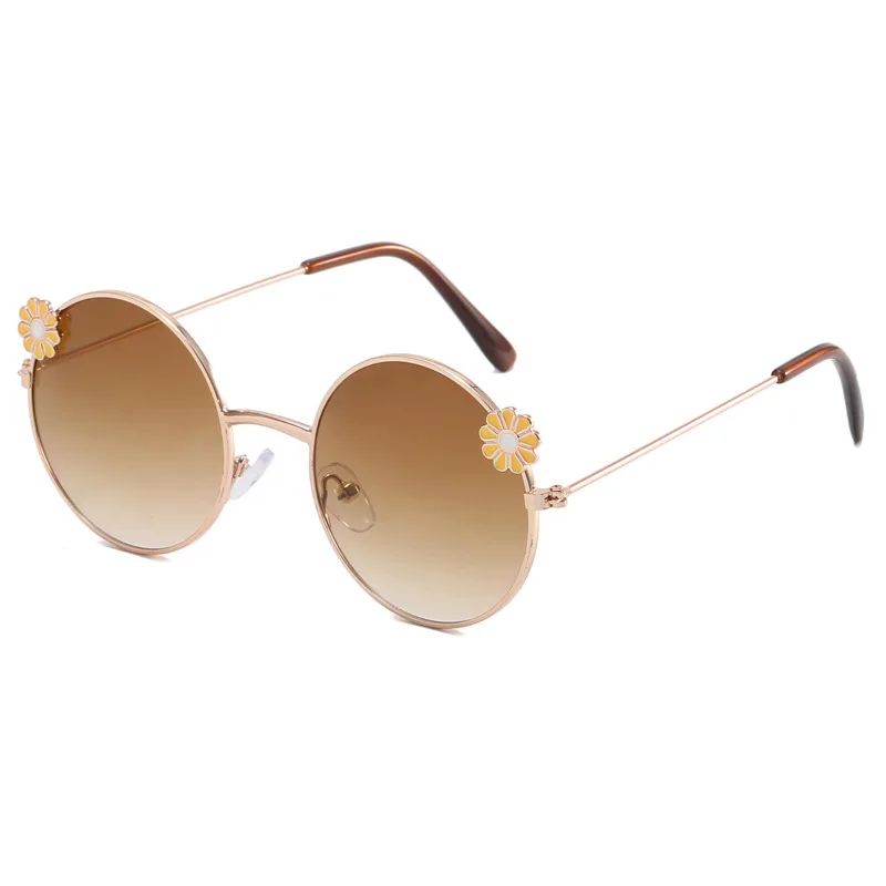 2023 نظارات شمسية معدنية جديدة لطيفة للأطفال من Little Daisy مضادة للأشعة فوق البنفسجية