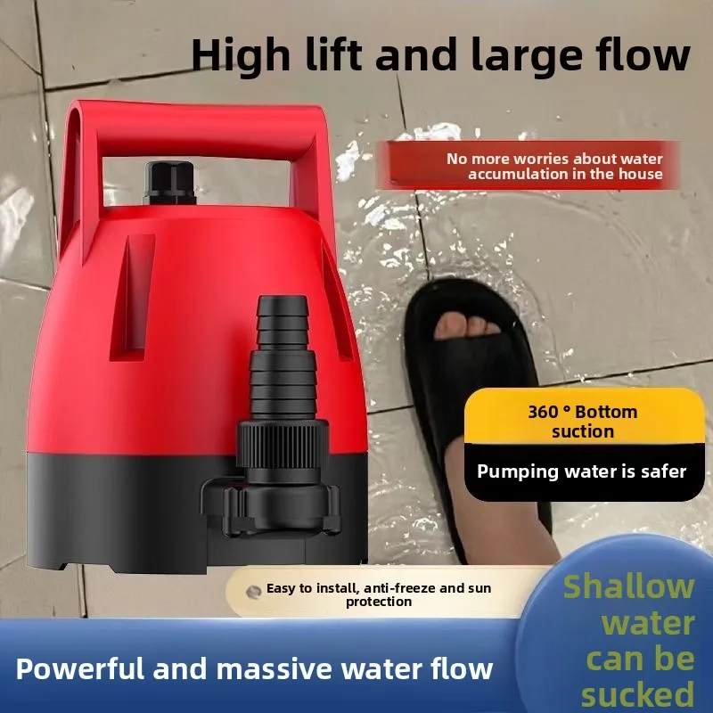 Brushless DC Submersible Pump Bottom Suction Pump Drainage Car Wash Floor