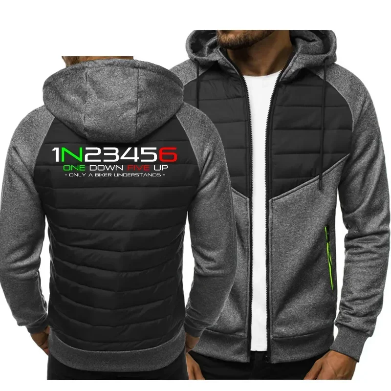 

Spring and autumn Hoodie men's 1N23456 logo car animation fun printing high quality cotton men's Jacket Hoodie hip hop casual