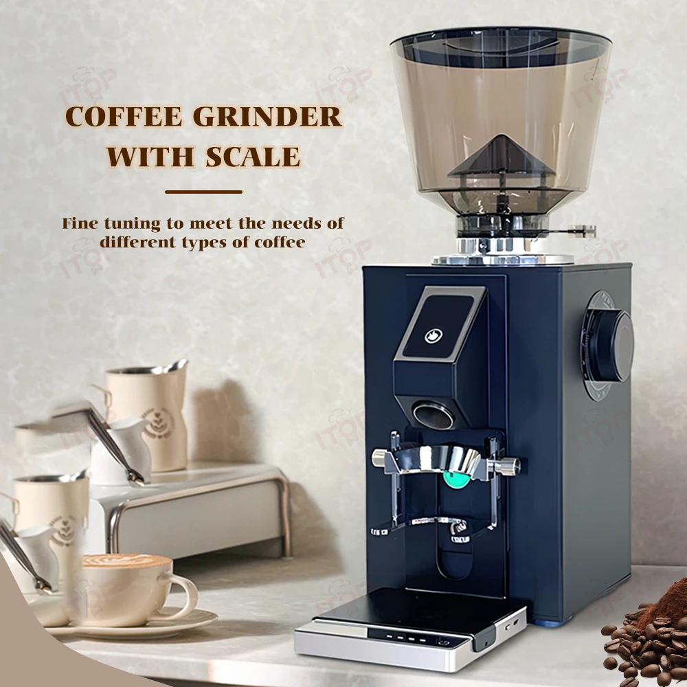 ITOP CG-64C Coffee Grinder with Bluetooth Scale 64mm Stainless Steel Burr Weighing Quantitative Grinder Espresso Grinder Miller