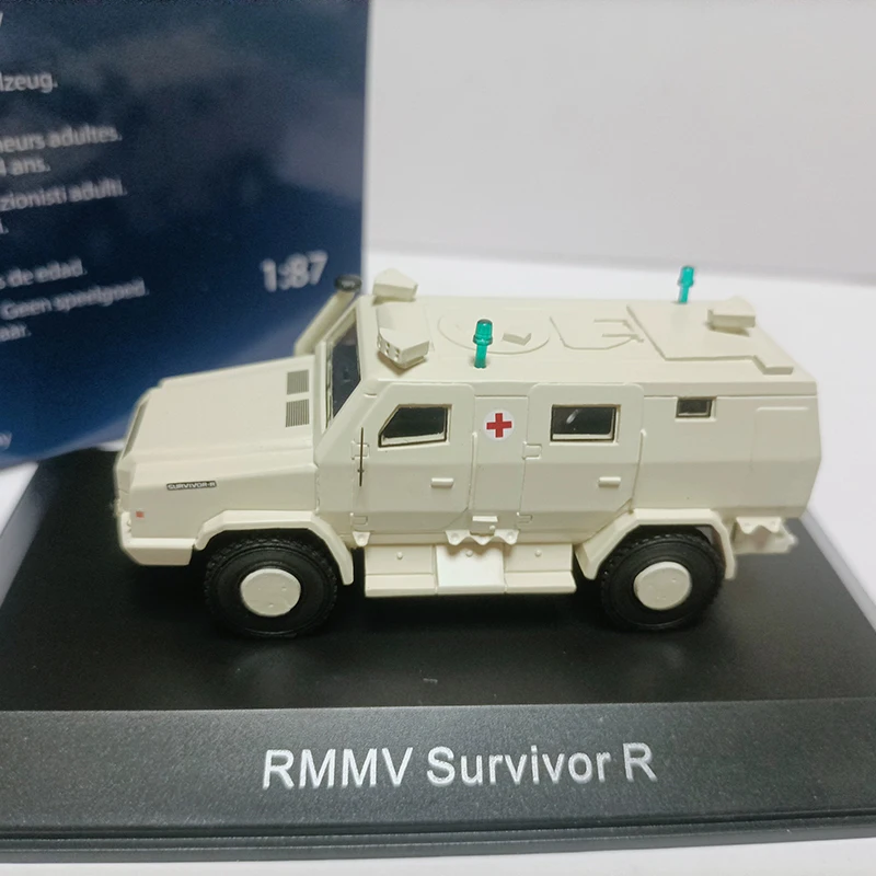 Bos 1/87 Resina RMMV Survivor R Ambulanza/R-Polizei Simulato Modello di Auto Per Adulti Collezione Classica Display Regalo Souvenir Ragazzo Giocattolo