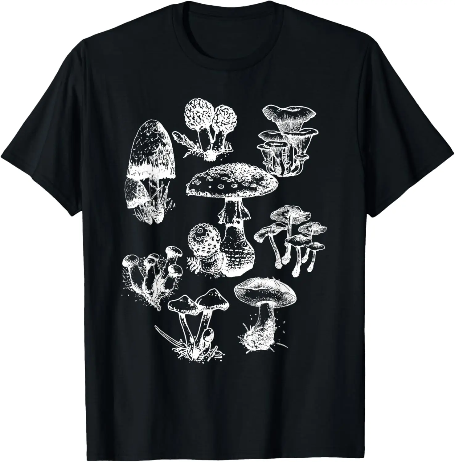 

Mushroom Hunter Mycology Wild Mushrooms Foraging Fungi T-Shirt
