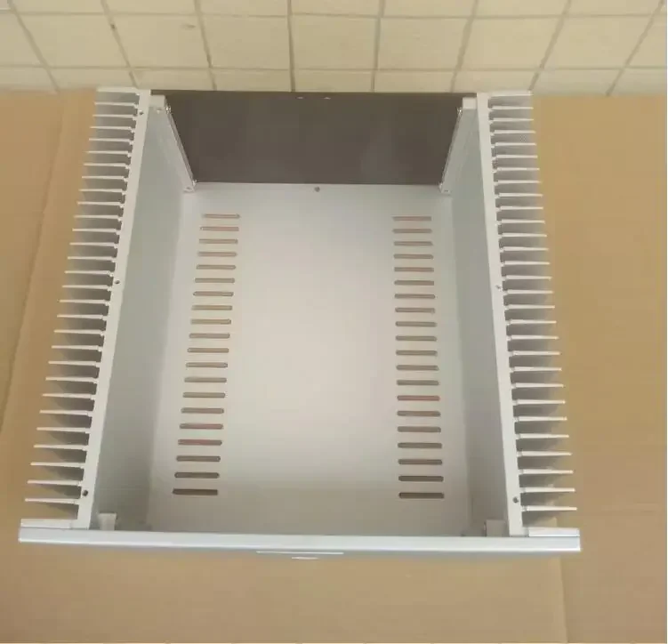 ST3215 GOLOMUND Kotak Penutup DIY Audio HiFi Sasis Amplifier Daya Kelas Aluminium Penuh