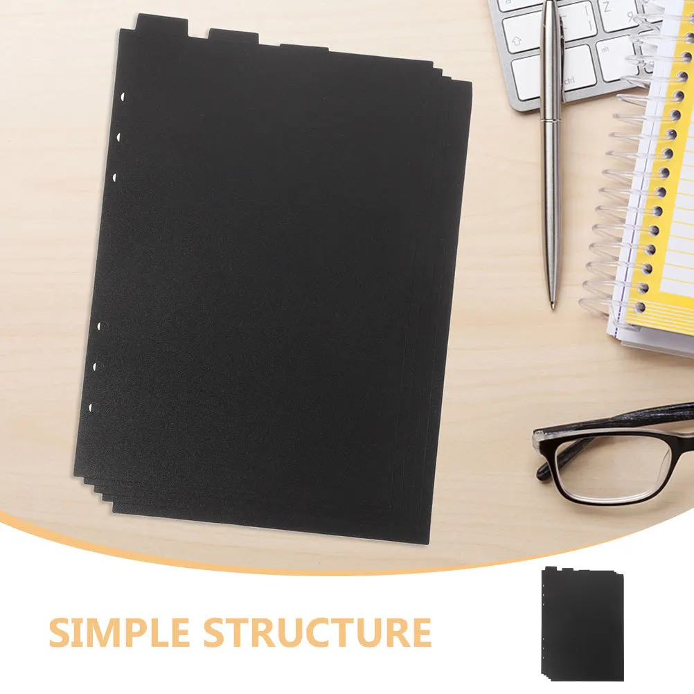 

10pcs Binder Dividers Plastic Page Dividers For Notebook File Organizer School Office Stationery Index Tabs Separators Planner