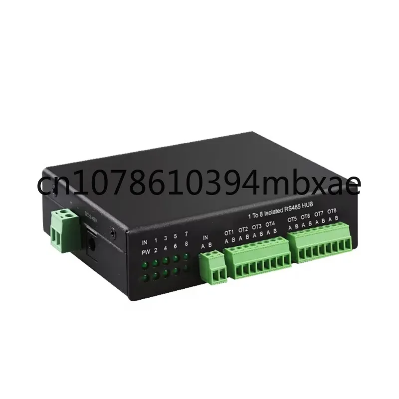

8 Channels RS485 Splitter Din Rail 1 Port Serial RS232/422/485 To 8 Ports RS485 Hub
