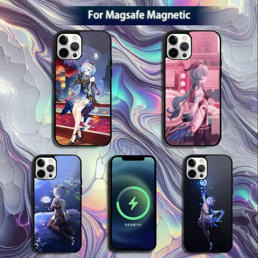 

Genshin Impact Ganyu Phone Case For iPhone 16e,16,15,14,13,12,11,Plus,Pro,Max,Mini Magsafe Magnetic Wireless Charging
