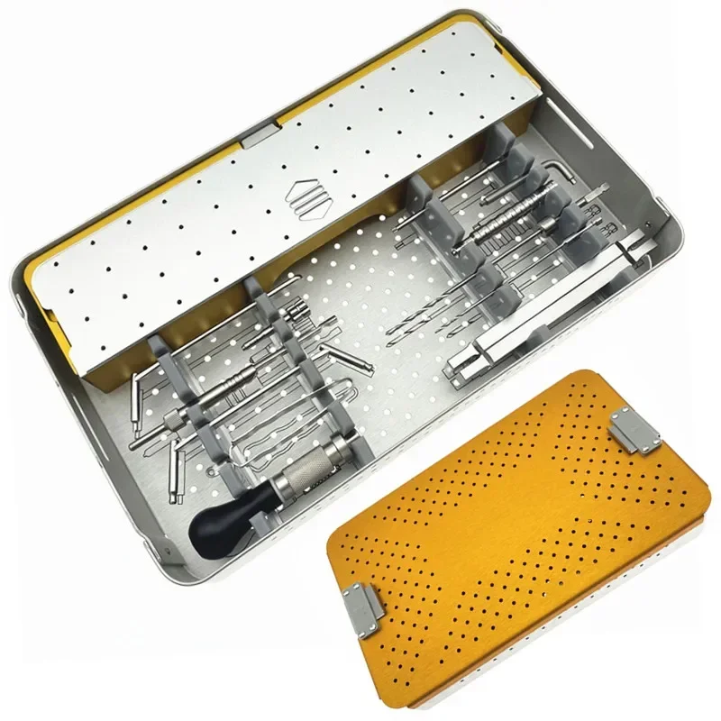 Orthopedic AO Locking Instrument Set  Veterinary Small Orthopedic Instruments Set Stainless Steel Surgical Instrument Box