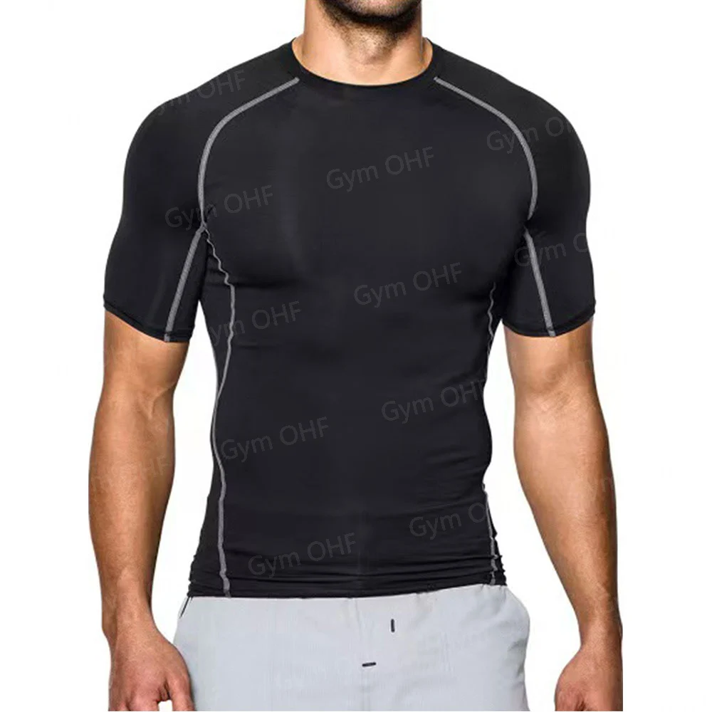 Spinne Kompression Shirt Herren Rashguard Fitness Für Männer Gym Sport T-Shirt Laufen Sweatshirt Outdoor Bergsteigen Training – Detail 24