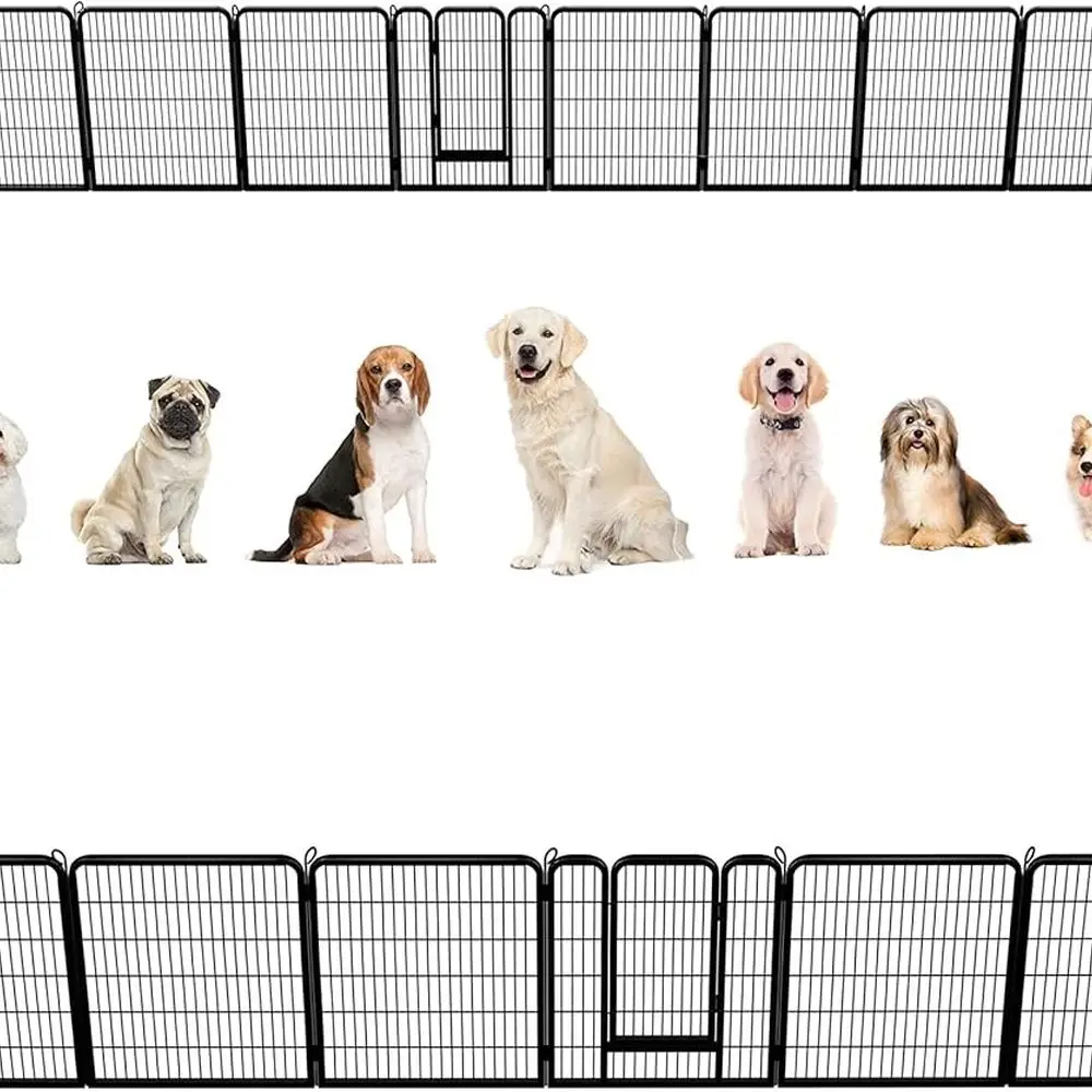 

Портативная ручка для упражнений на открытом воздухе для собак, 40 высоких, 32 панелей, подходит для двора и кемпинга на автофургоне