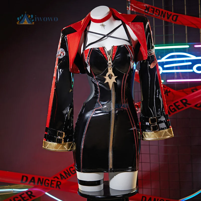 

Игра Genshin Impact Mavuika Косплей Костюм Сексуальный обтягивающий гоночный костюм Перчатки Воротник Униформа Аниме Карнавальный комплект для Хэллоуина