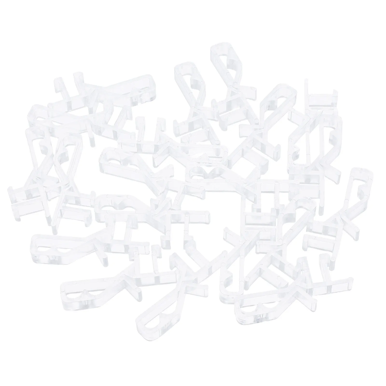 

20Pcs Transparent Window Blinds Clips Vertical Blinds Replacement Plastic Adjustable Angle Curtain Tiebacks Clips Holder
