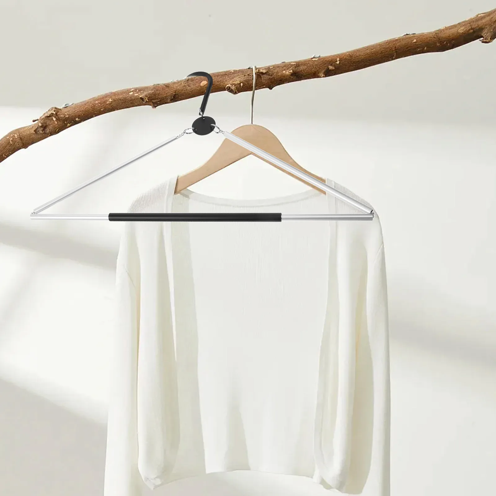 

Foldable Portable Clothes Hanger Collapsible Hangers Space Saving Compact Travel